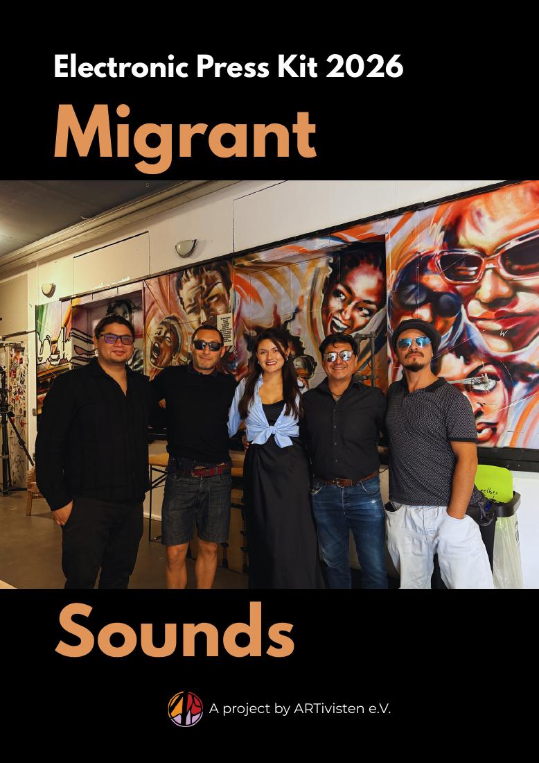 Portada del kit de prensa electronico 2026 de Migrant Sounds